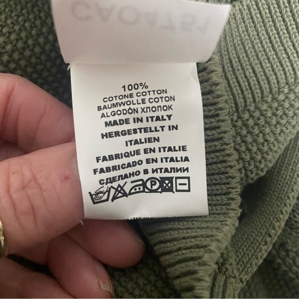 Gran Sasso Military Style Zipper Cardigan - Picture 4 of 7